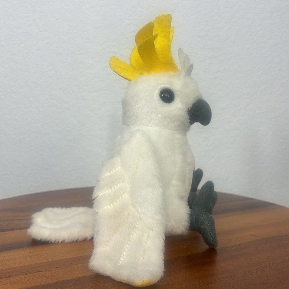 Wild Republic Cuddlekins mini Sulphur Crested Cockatoo stuffed animal - Picture 3 of 11